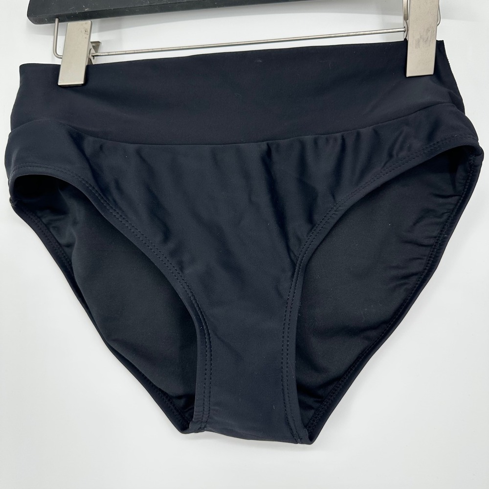 Hapari Black Twist Front Halter Tankini Top and High Waist Bottom Set M 8-10 - Picture 5 of 9